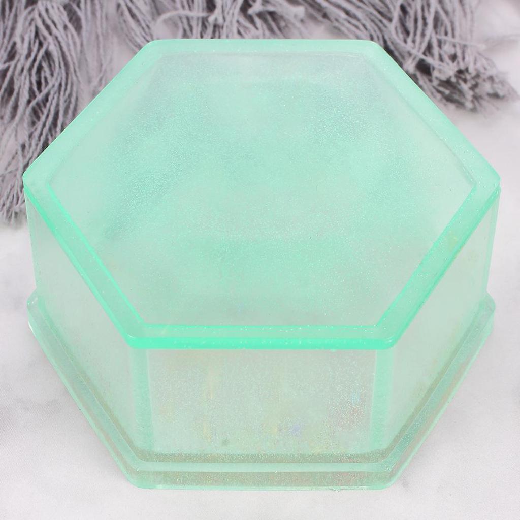 3Pcs UV Resin Molds Box DIY Jewelry Storage Holder Container Craft Mould