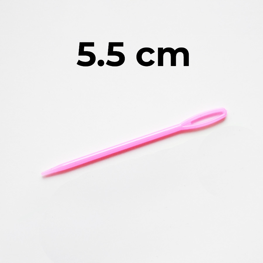 Kim Thêu Len Bằng Nhựa Kích Cỡ 5.5 cm, 6.8 cm, 9 cm - Plastic Yarn Embroidery Needle Size 5.5 cm, 6.8cm, 9 cm