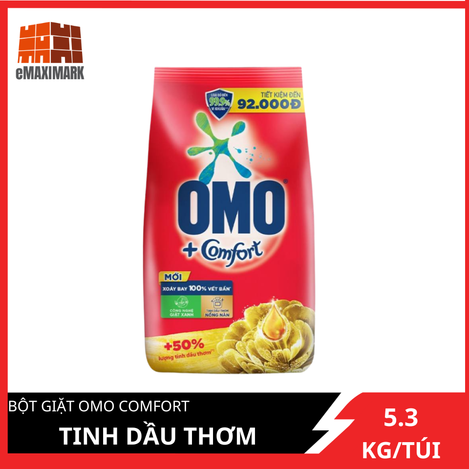 Bột Giặt OMO Comfort Tinh Dầu Thơm (5.3kg)