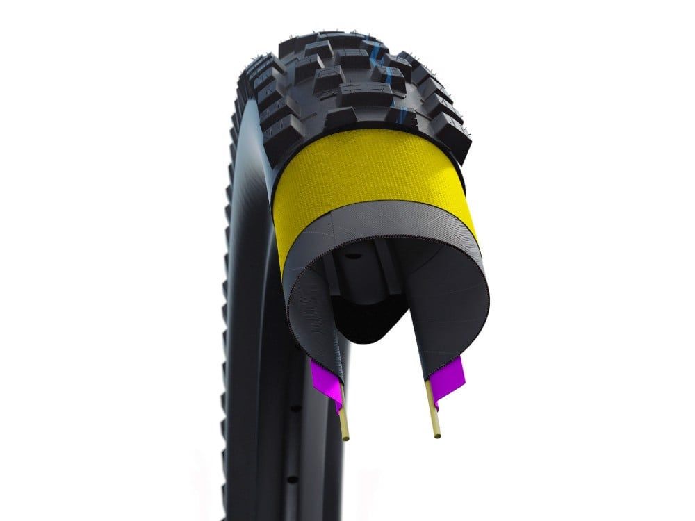 Vỏ / Lốp xe đạp địa hình không ruột tubeless Schwalbe Thunder Burt Evo tùy chọn size 27.5 / 29 inches