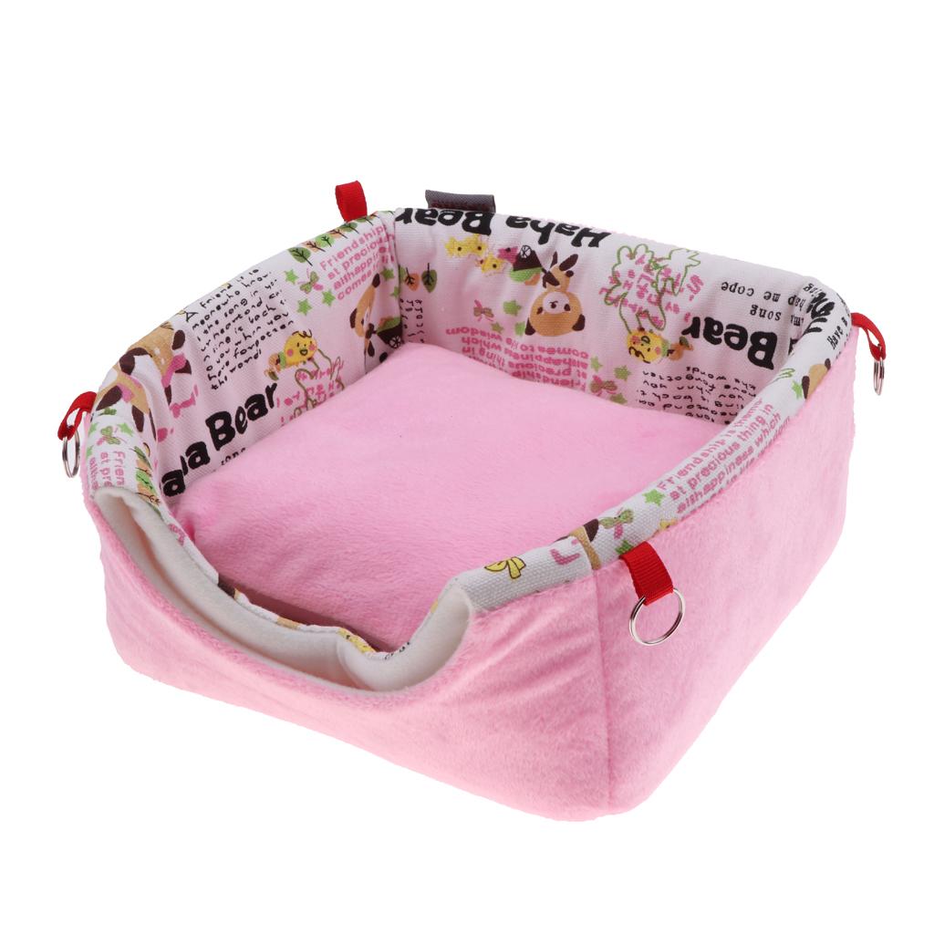 Dual Use Hammock Sofa for Rat Hamster Squirrel Hanging Bed Toy House Nest