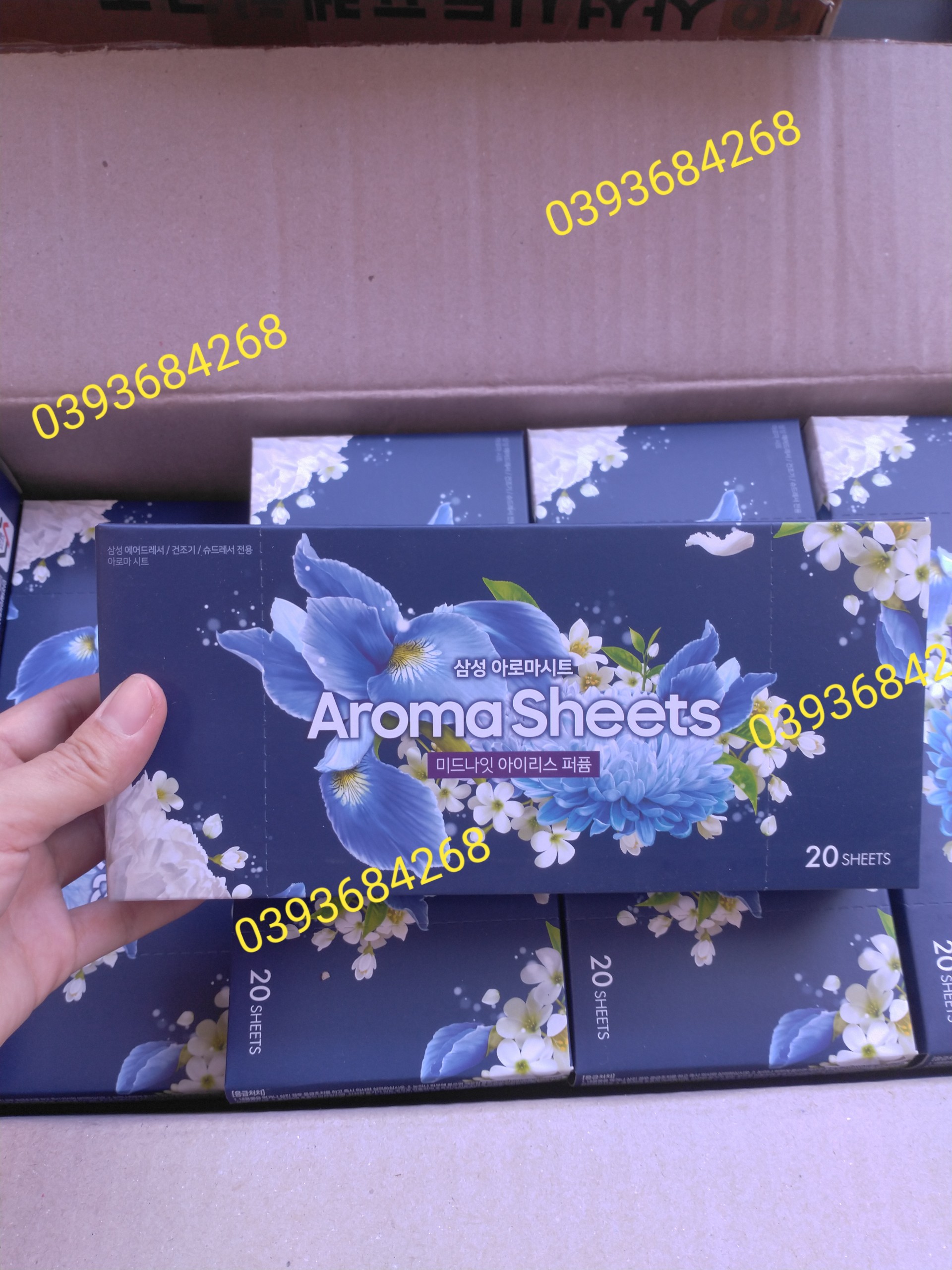 GIẤY THƠM QUẦN ÁO AROMA SHEET DÙNG CHO TỦ CHĂM SÓC QUẦN ÁO THÔNG MINH