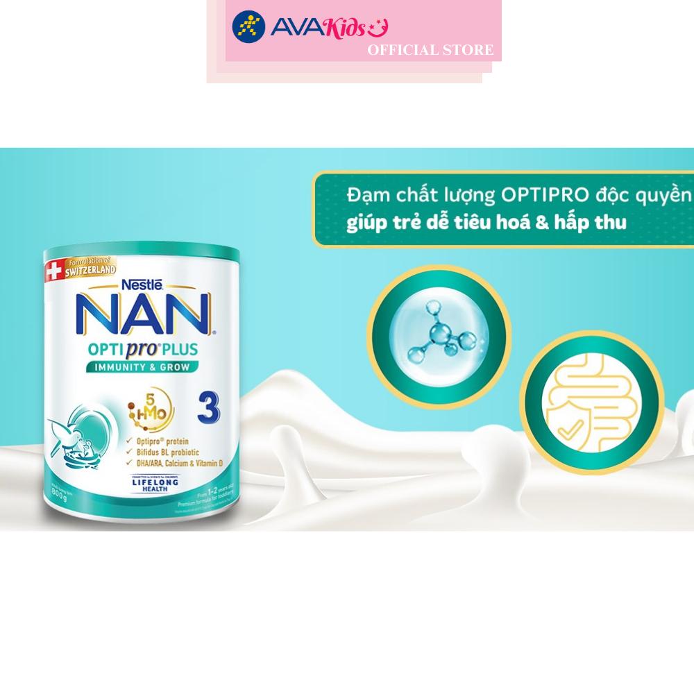 Sữa bột NAN Optipro Plus số 3 800g (1 - 2 tuổi)