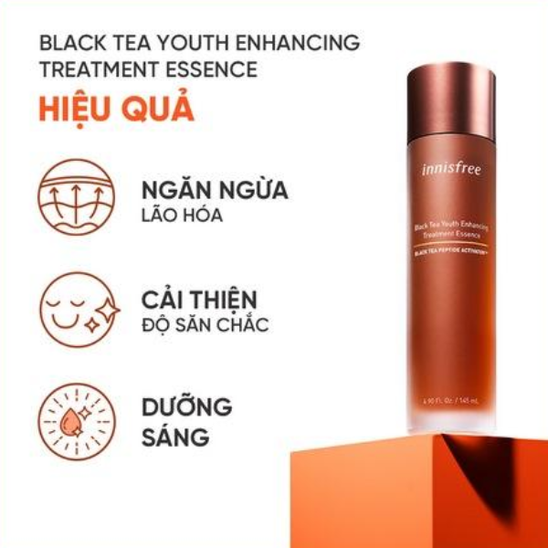 Nước dưỡng ngăn ngừa lão hóa từ trà đen innisfree Black tea Youth Enhancing Treatment Essence 75 mL
