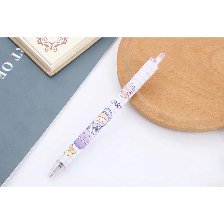 Bút Gel Bấm Phi Hành Gia Mực Đen 0,5mm Dễ Thương H166