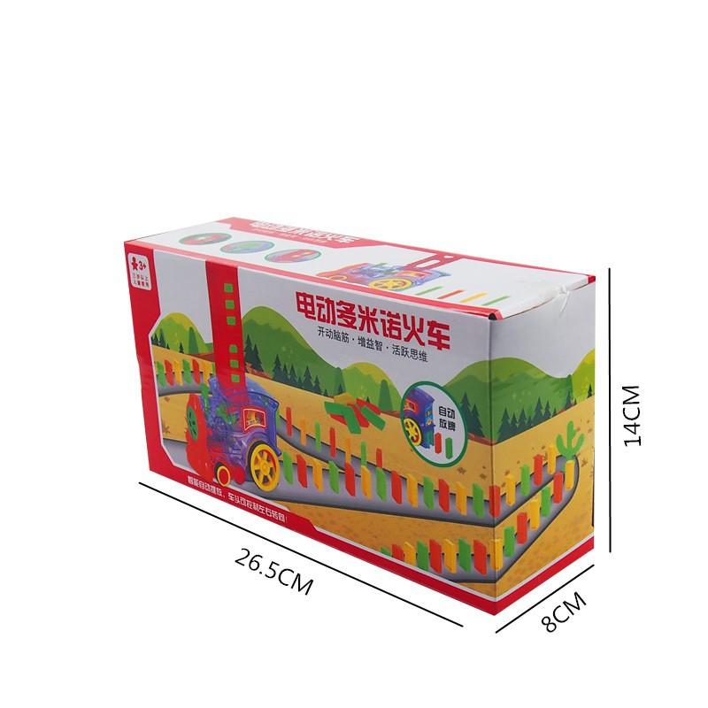 Xe Lửa Xếp Hình Domino Tàu Hỏa xếp hình Domino, Có đèn, Âm Thanh, Chỉnh hướng, Bé vừa chơi vừa học.
