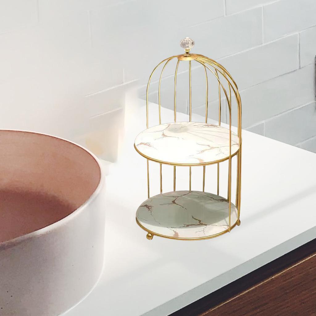 2x Perfume Rack Organizer Cake Cupcakes Serving Makeup Shelf