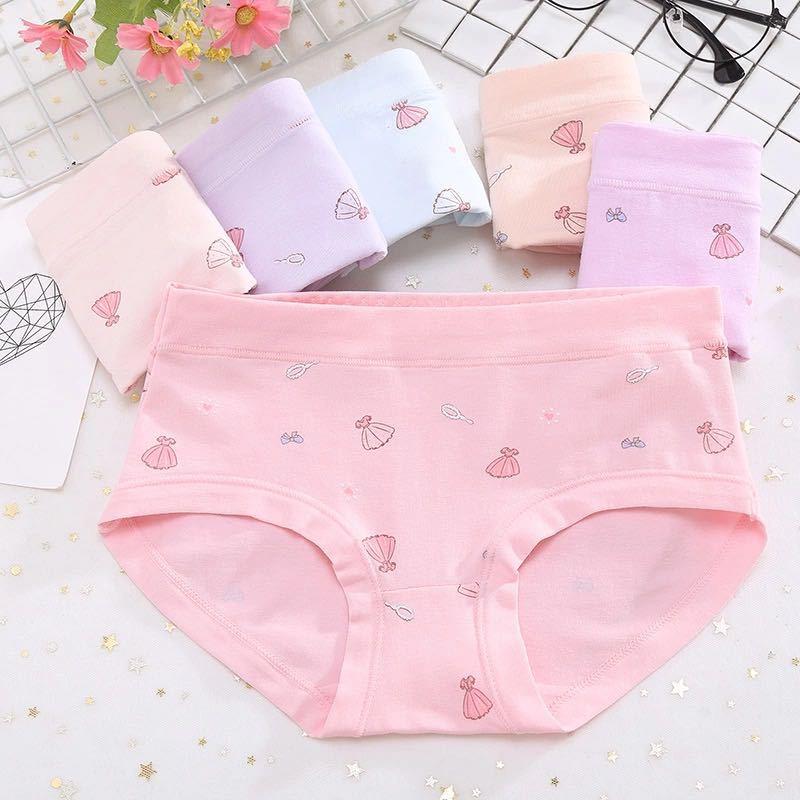 Set 5 quần chip tam giác bé gái KIDS GENZ QUẢNG CHÂU , quần lót trẻ em cotton cao cấp mềm mịn thoáng mát bảo vệ CHO BÉ