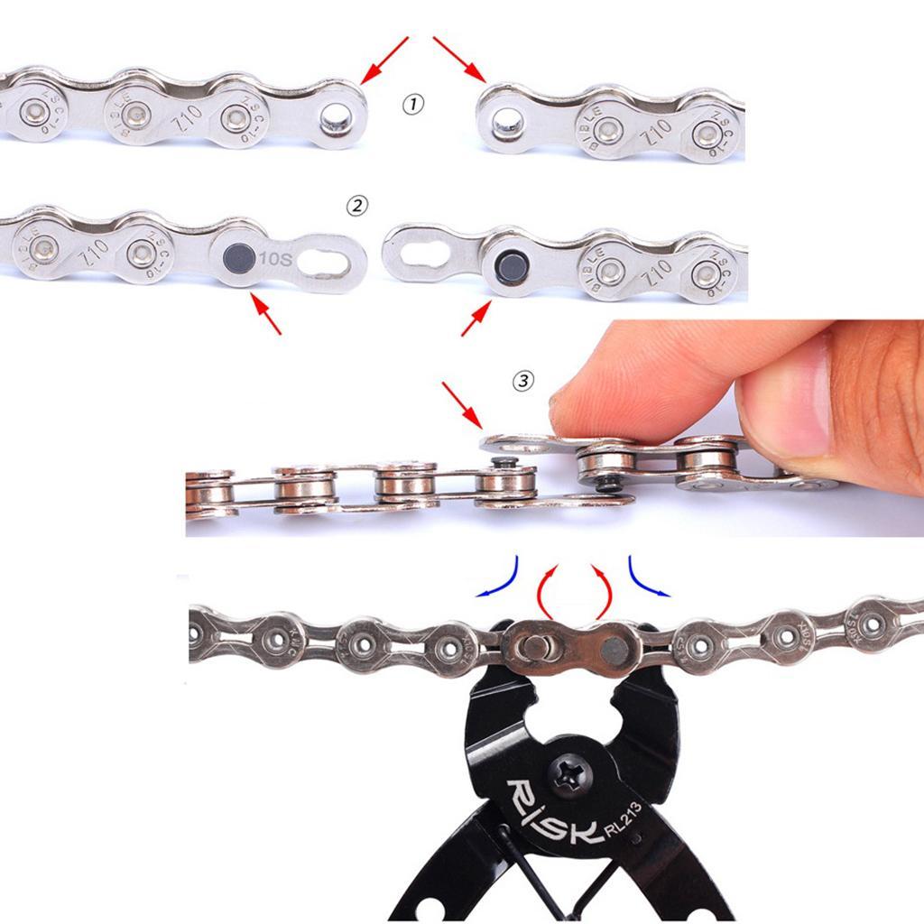 2-5pack Bicycle Bike Chain Connector 6 7 8 9 10 Speed Chain Link Joint 10 Speed