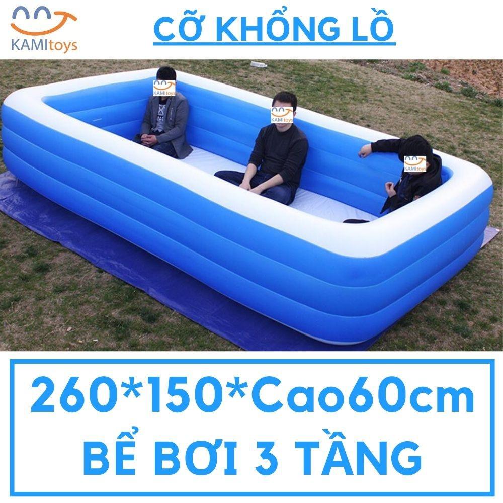 Bể bơi phao cỡ lớn khổng lồ cỡ 3m, 2.6m, Bể bơi phao AS-2m6 3 tầng Siêu to