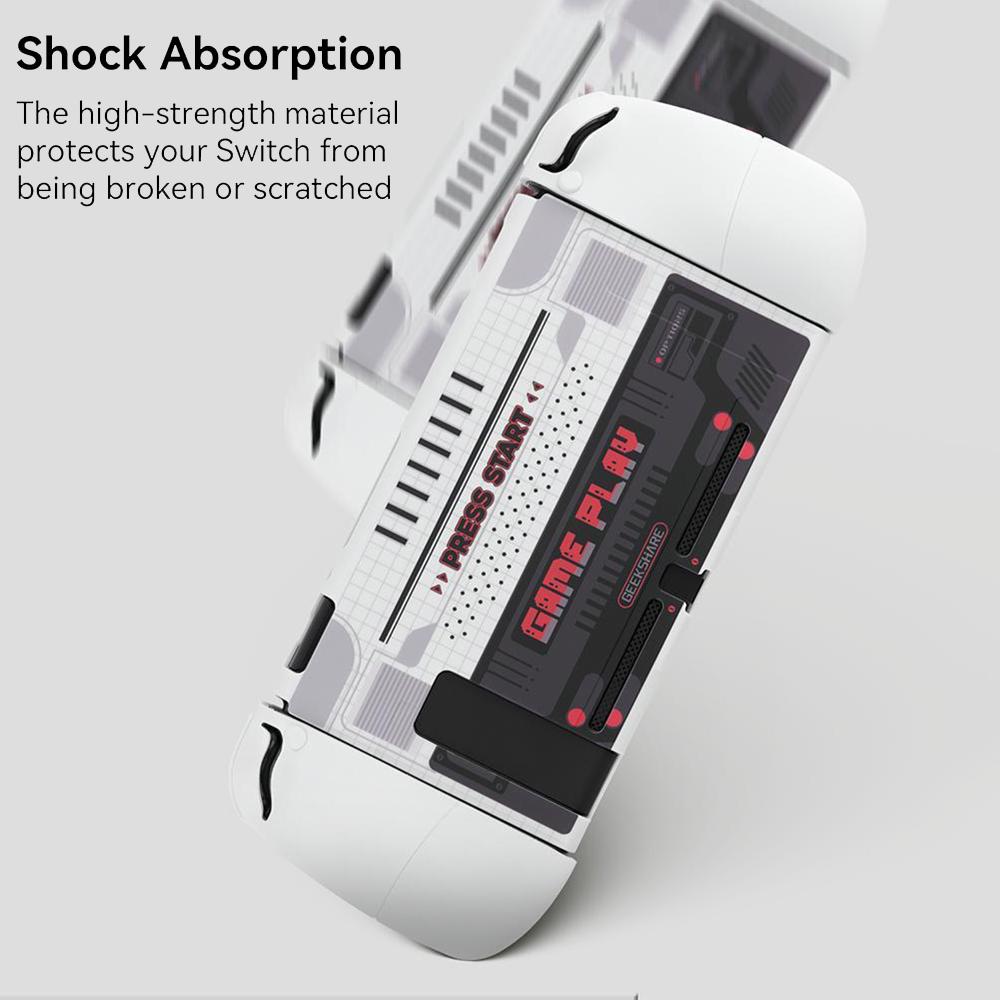 Vỏ bảo vệ cổ điển Tương thích với Nintendo Switch Vỏ mỏng OLED/Switch giảm xóc và chống trầy xước Màu sắc: trắng