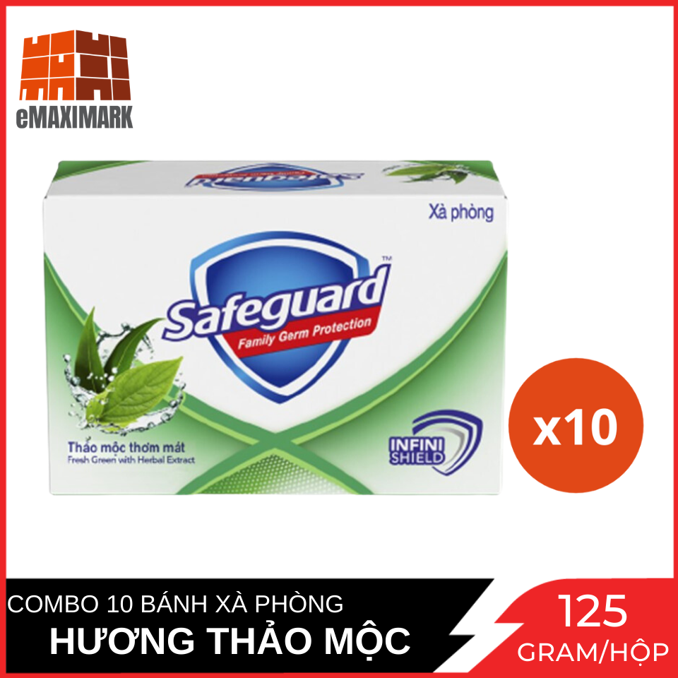 COMBO 10 bánh Safeguard Thảo mộc  125gX10