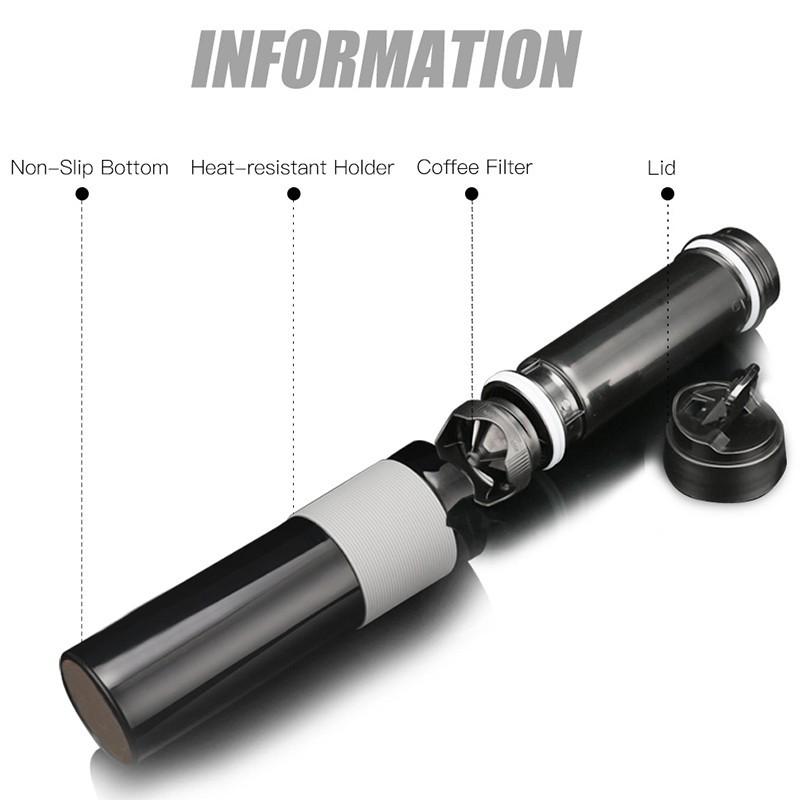 Sử dụng Máy pha cà phê cầm tay dung tích 350ml tiện lợi