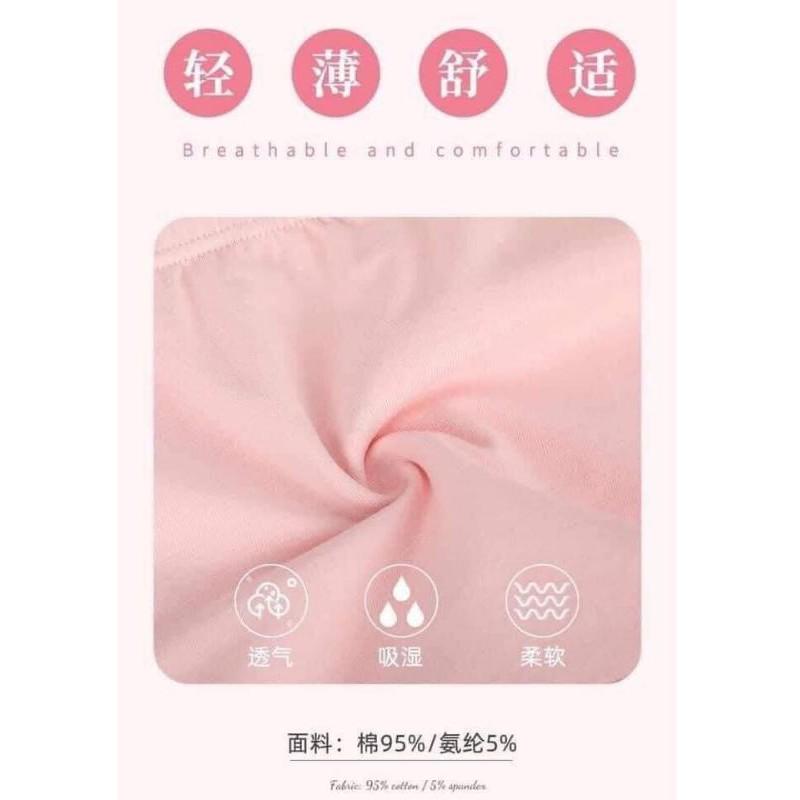 Set 3 quần lót đùi,chíp đùi cao cấp bé gái chất cotton