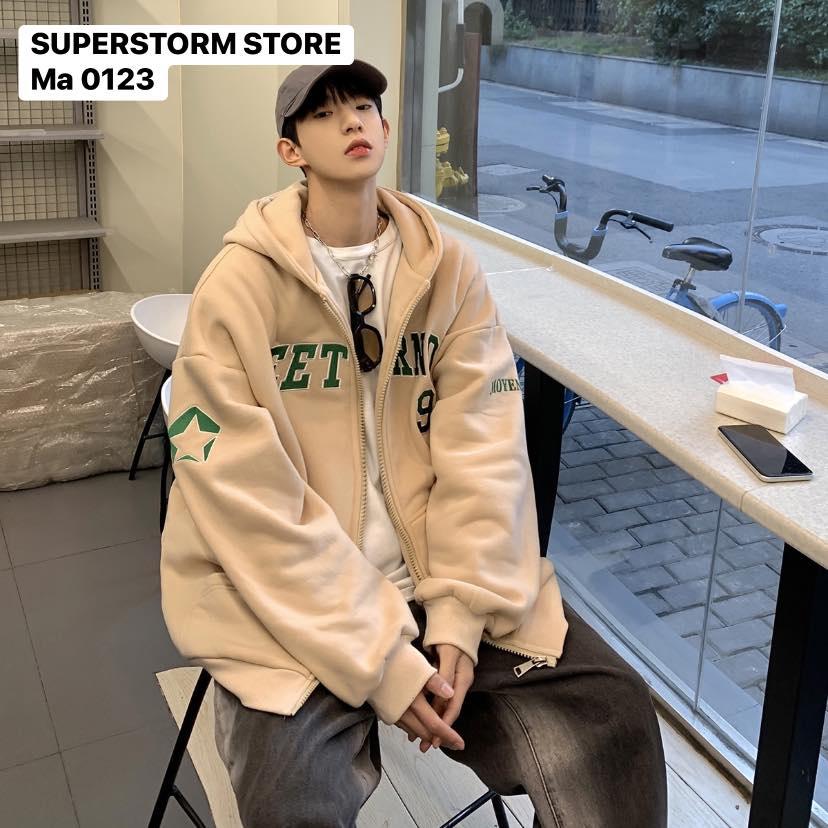 Áo khoác dây kéo phù hợp nam nữ