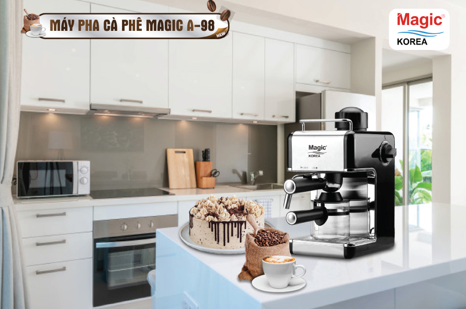 Máy Pha Cà Phê Tại Nhà Magic Korea A98 Espresso Coffee Maker - Hàng chính hãng