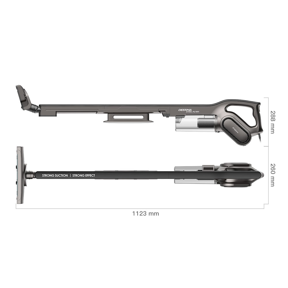Máy hút bụi Deerma DX700S đi kèm phíc cắm đa năng