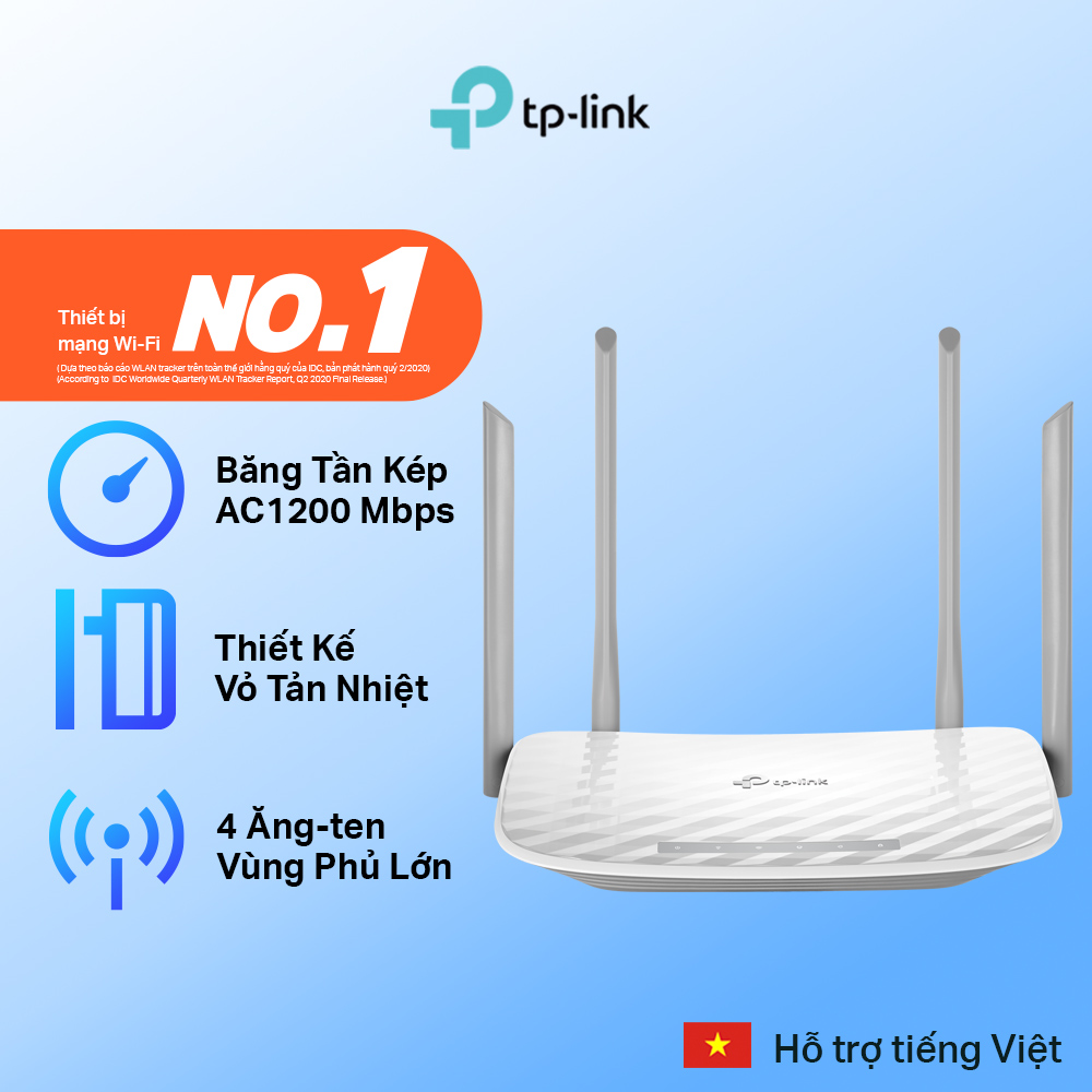 Hình ảnh Bộ Phát Wifi TP-Link Archer C50 Băng Tần Kép AC1200 - Hàng Chính Hãng