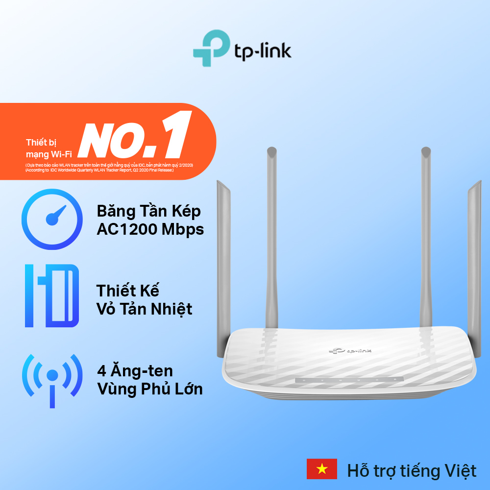 Bộ Phát Wifi TP-Link Archer C50 Băng Tần Kép AC1200 - Hàng Chính Hãng