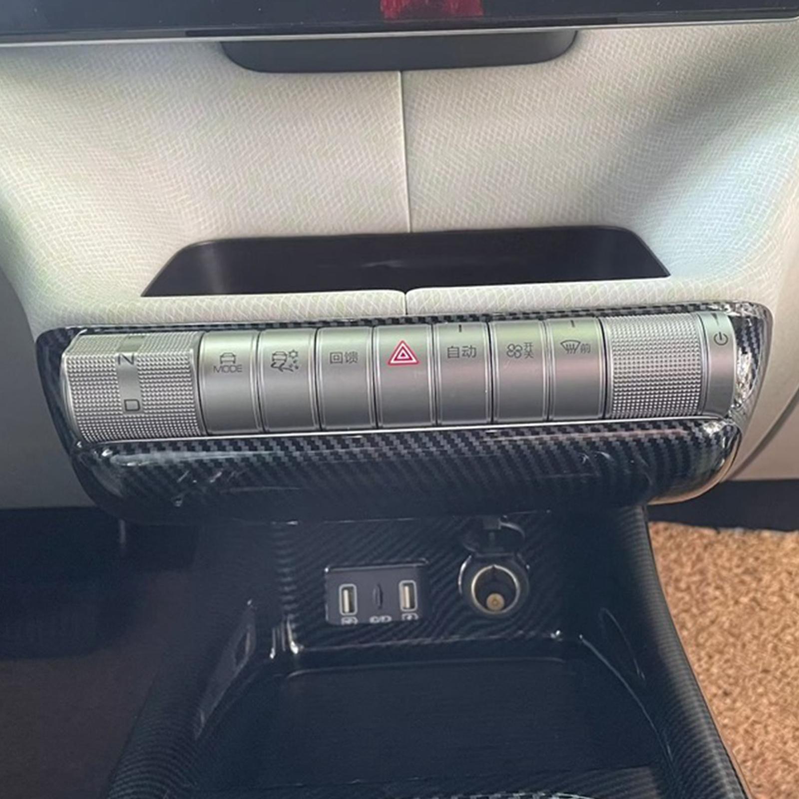 Car Air Conditioner Switch Cover Anti Scratch Sticker Frame for Byd ea1