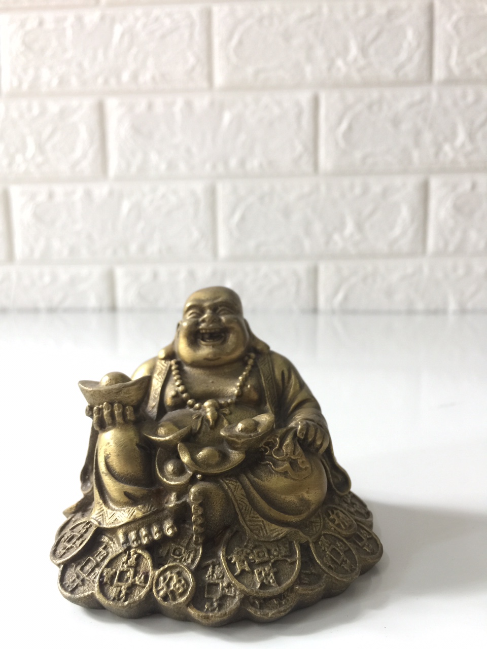 Tượng Di lặc đồng vàng Mã 03