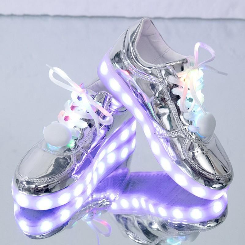 Dây giày vải gắn đèn led phát sáng dùng pin 1m (Cả nam và nữ)-Dây giày đèn LED phát sáng