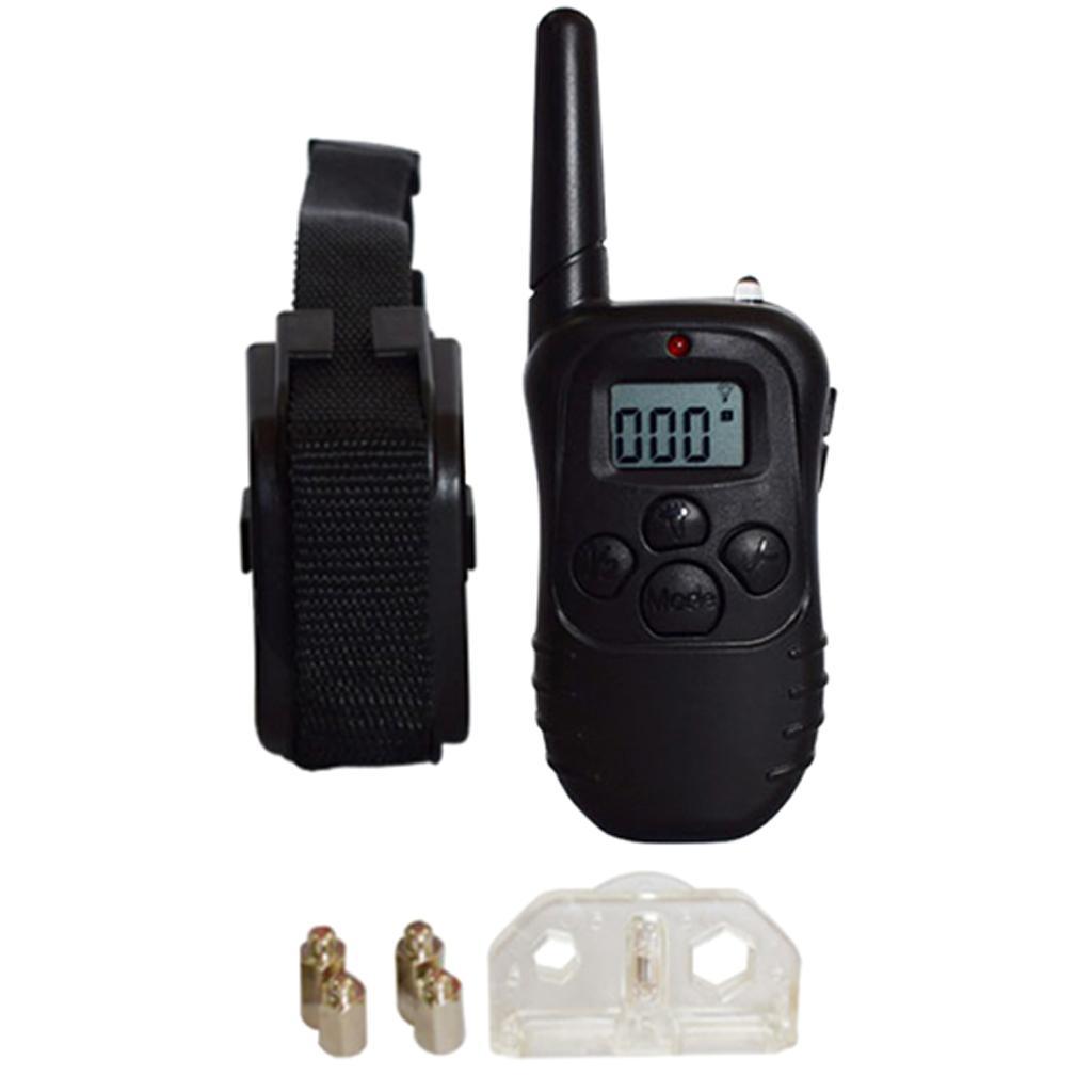 Black Waterproof 300 Meter Pet Dog Training Anti- Rechargeable Remote