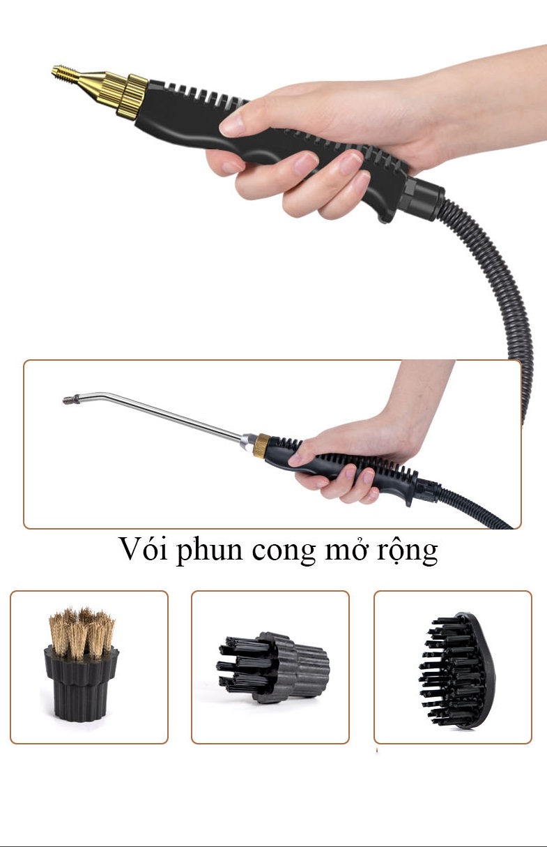 Máy Phun Xịt Rửa Vệ Sinh Hơi Nước Nóng Công Suất 2500W