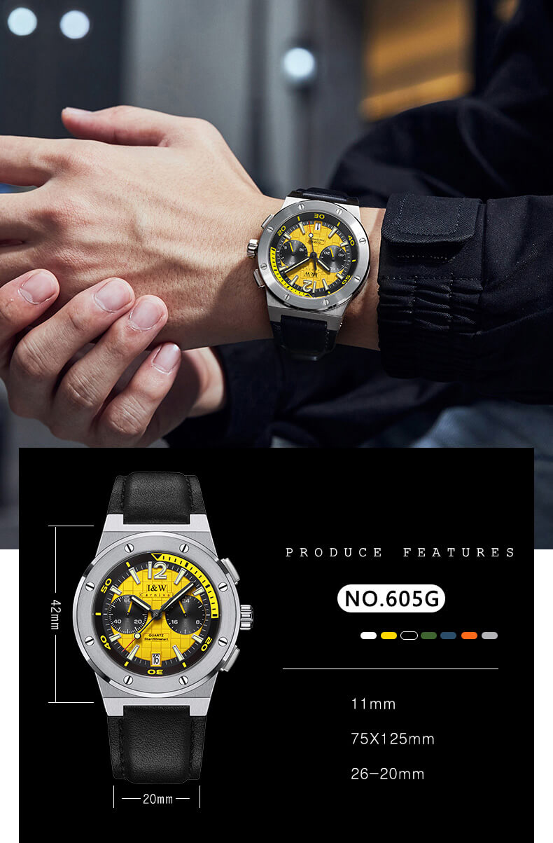Đồng hồ nam chính hãng IW CARNIVAL IW605G-3 Kính sapphire ,chống xước ,Chống nước 30m ,Bảo hành 24 tháng,Máy điện tử(Pin),dây da cao cấp, thiết kế đơn giản dễ đeo