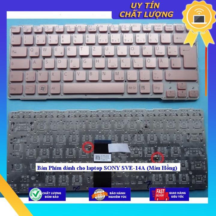 Bàn Phím dùng cho laptop SONY SVE-14A (Màu Hồng) - Hàng Nhập Khẩu New Seal