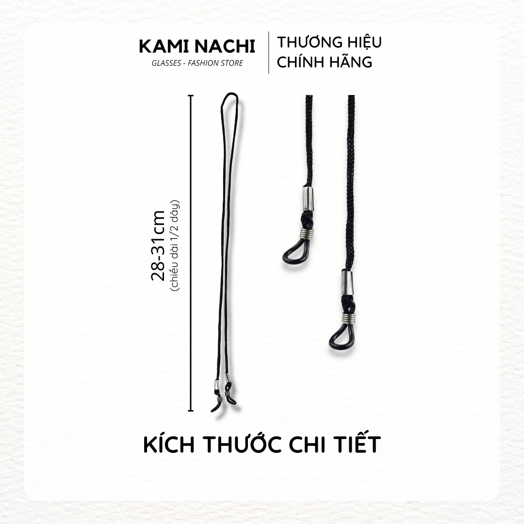 Dây đeo giữ chống trượt, chống rơi cho mắt kính chất liệu dây vải KAMI NACHI