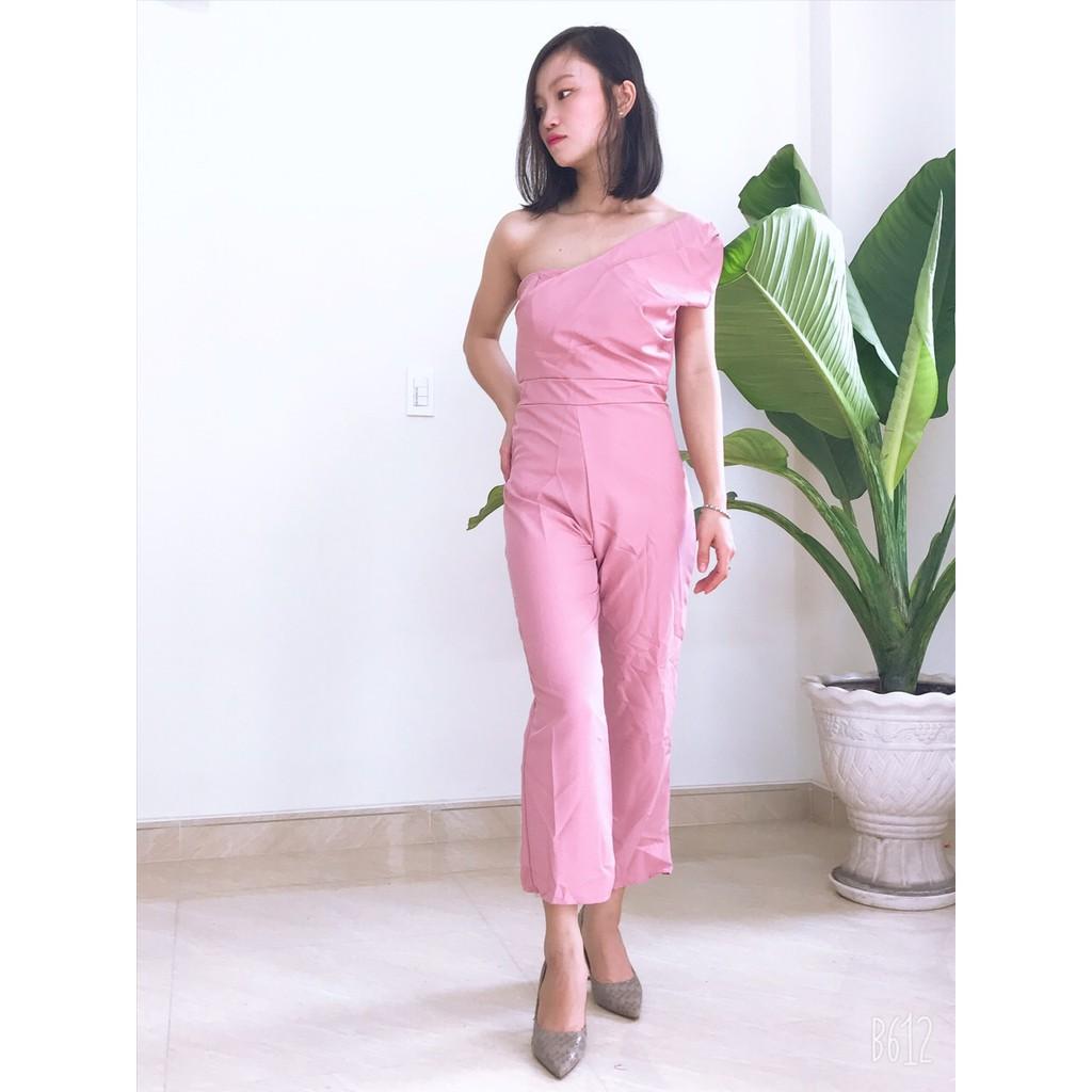 Jum lệch vai xếp ly có mút ngực sang chảnh hết nấc