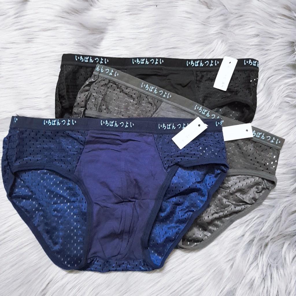 MUA SET 4 CHIẾC QUẦN TAM GIÁC THÔNG HƠI XUẤT NHẬT TẶNG 1 ĐÔI TẤT NAM CỔ NGẮN -HOT