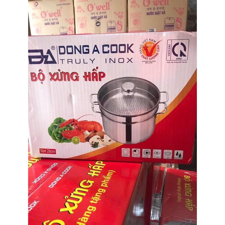 Bộ Nồi Hấp Inox 2 Tầng Có Kèm Xửng Hấp Đáy Từ Loại Tốt