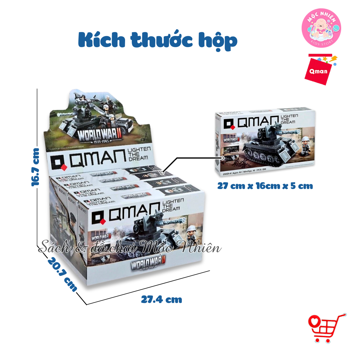 Đồ chơi lắp ráp, xếp hình Qman 21021 - Chiến dịch nhanh (508 chi tiết) - Dành cho bé trai từ 6 tuổi