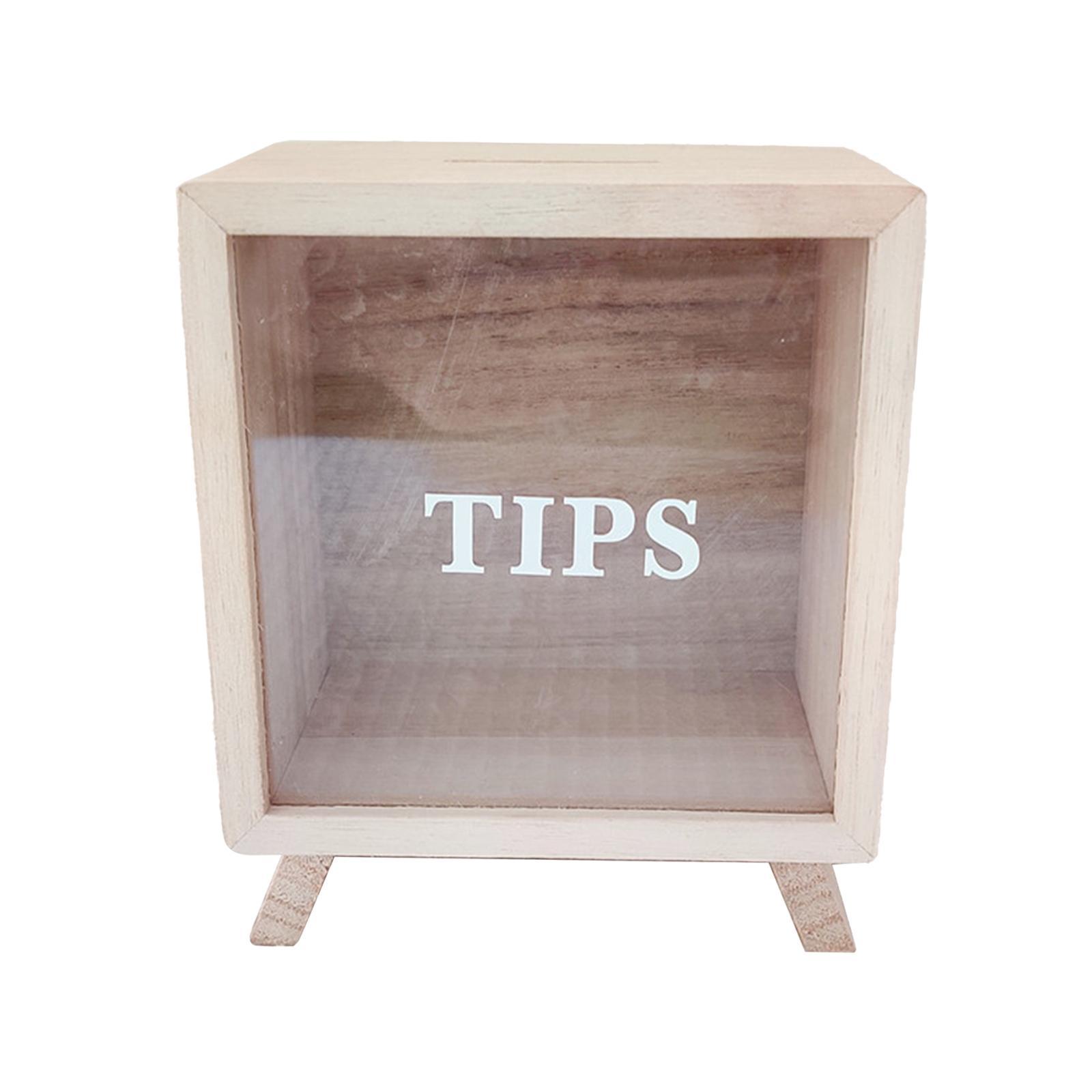 Wooden Creative Piggy Bank Multipurpose Money Saving for Birthday Gift