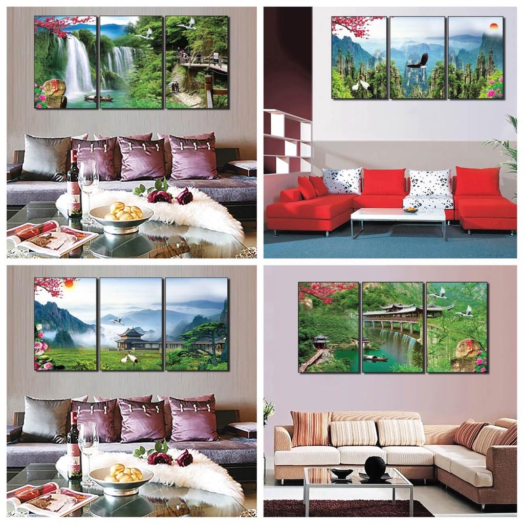 Tranh trang trí phòng khách sang trọng