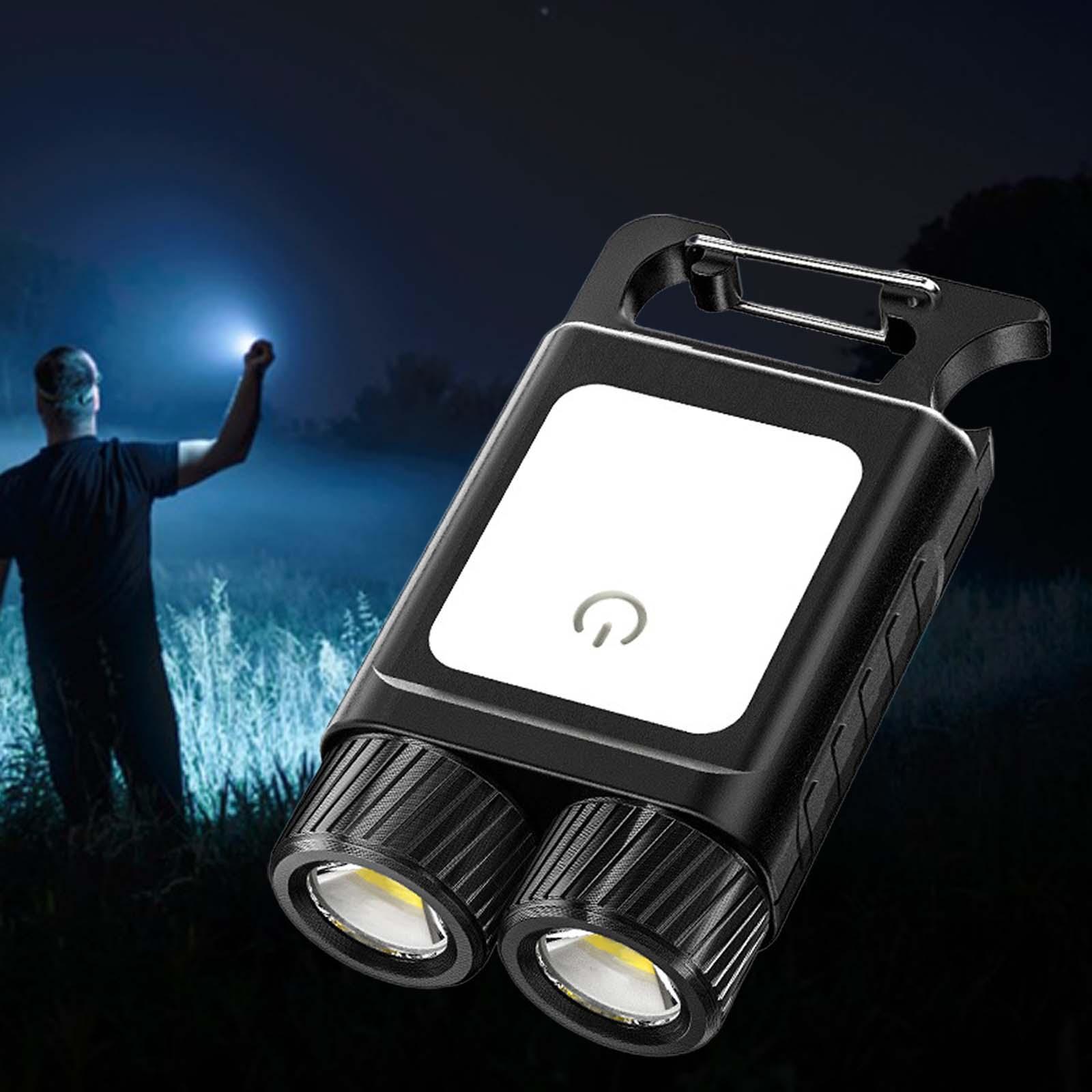 Keychain Light Compact Bright Handheld Mini 6 Light Mode Keychain Work Light