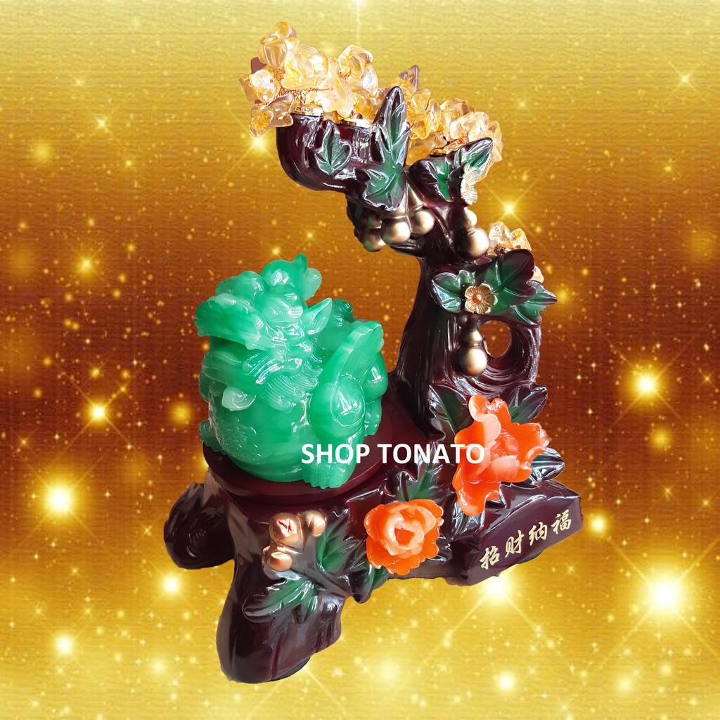 TỲ HƯU PHONG THỦY CÂY TIỀN 5296 CAO 20CM,24CM