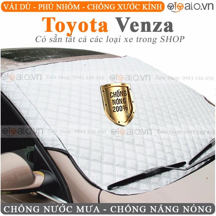 Tấm che nắng kính lái ô tô Toyota Venza 3 lớp Cao Cấp chắn nắng cản nhiệt bảo vệ chổi gạt mưa thảm taplo