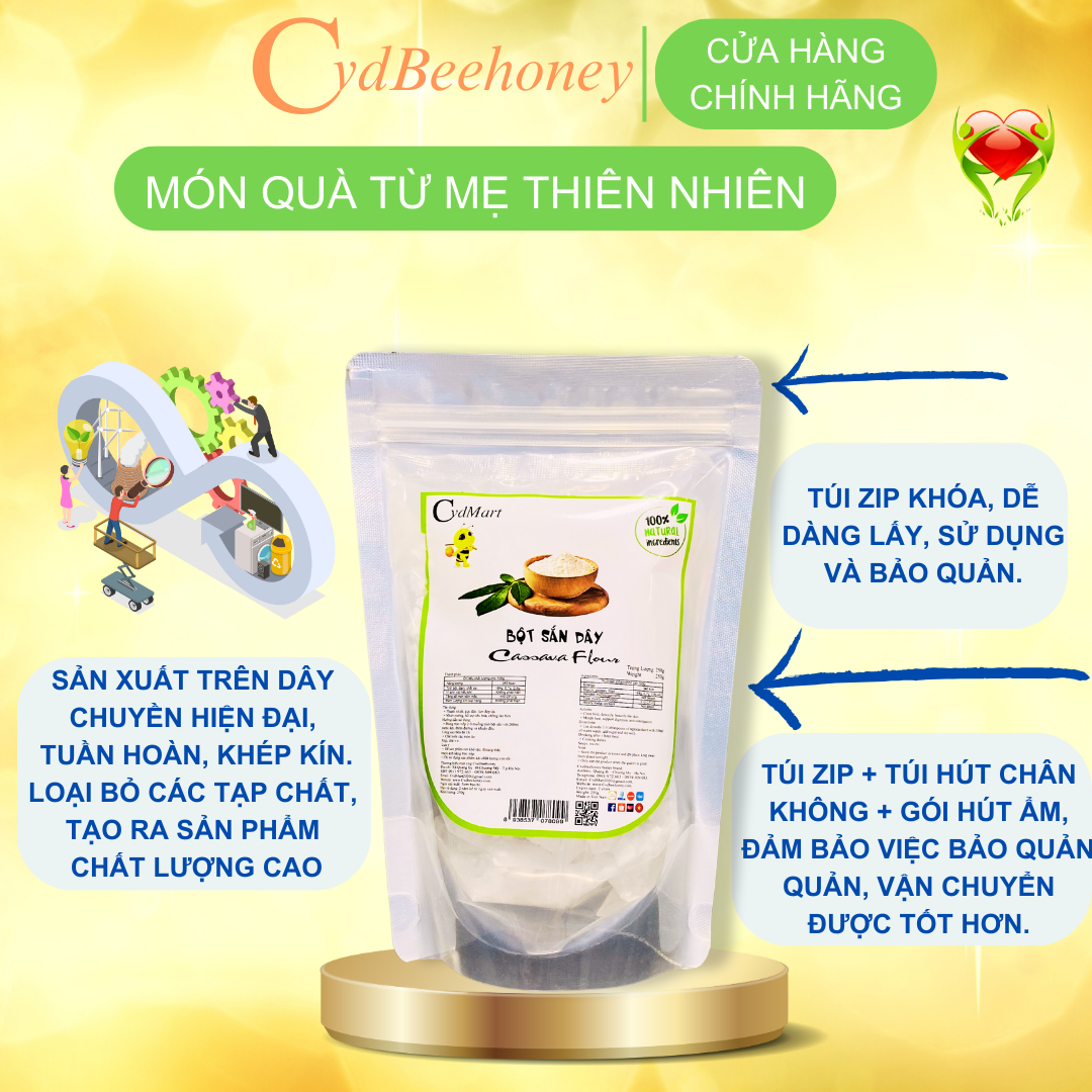 Bột Sắn CvdMart Dây 250g - Cassava flour