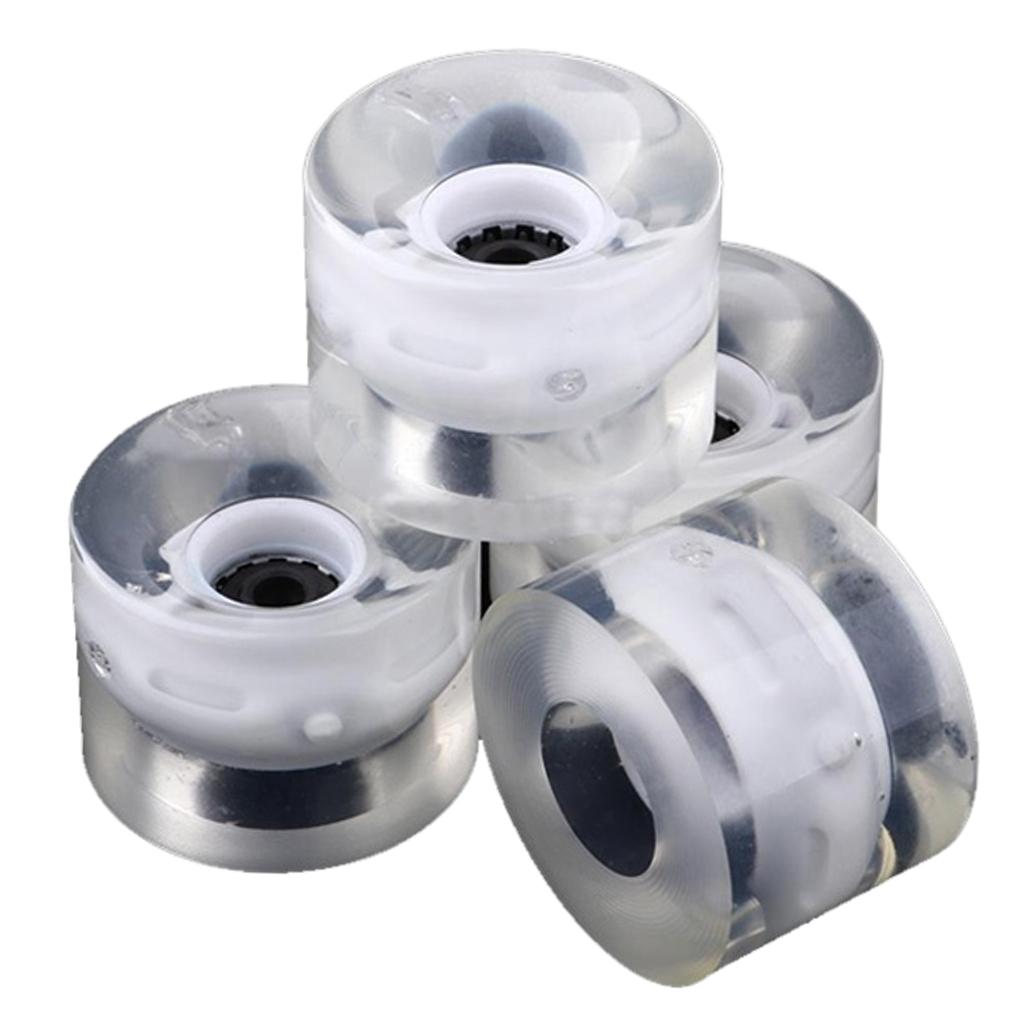 4Pcs Luminous Skateboard Wheels Flash Longboard Wheel Replacement