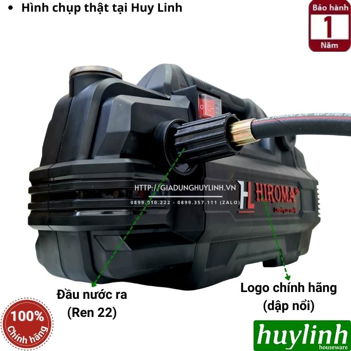 Máy xịt rửa xe cao áp Hiroma DHL-1337 - công suất 2200W - Tặng 1 lít nước rửa xe - Motor từ lõi đồng 100%