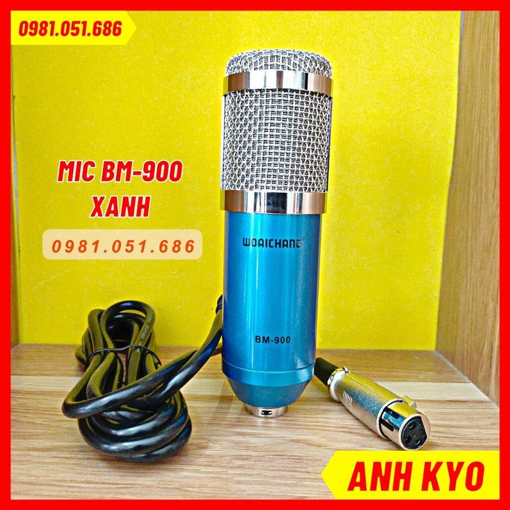 Mic Thu Âm MBBM900 Hàng Loại 1 Thiết Kế Cực Đẹp Màu Xanh Dương Bắt Mắt Chất Lượng Cao