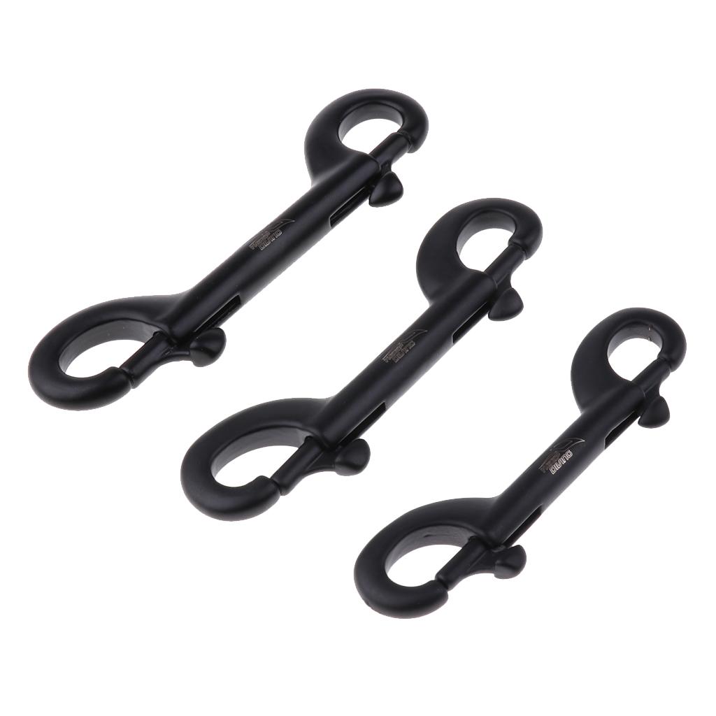 Scuba Diving Stainless Steel Double Ended Bolt Snap Buckle Metal Clip 90mm