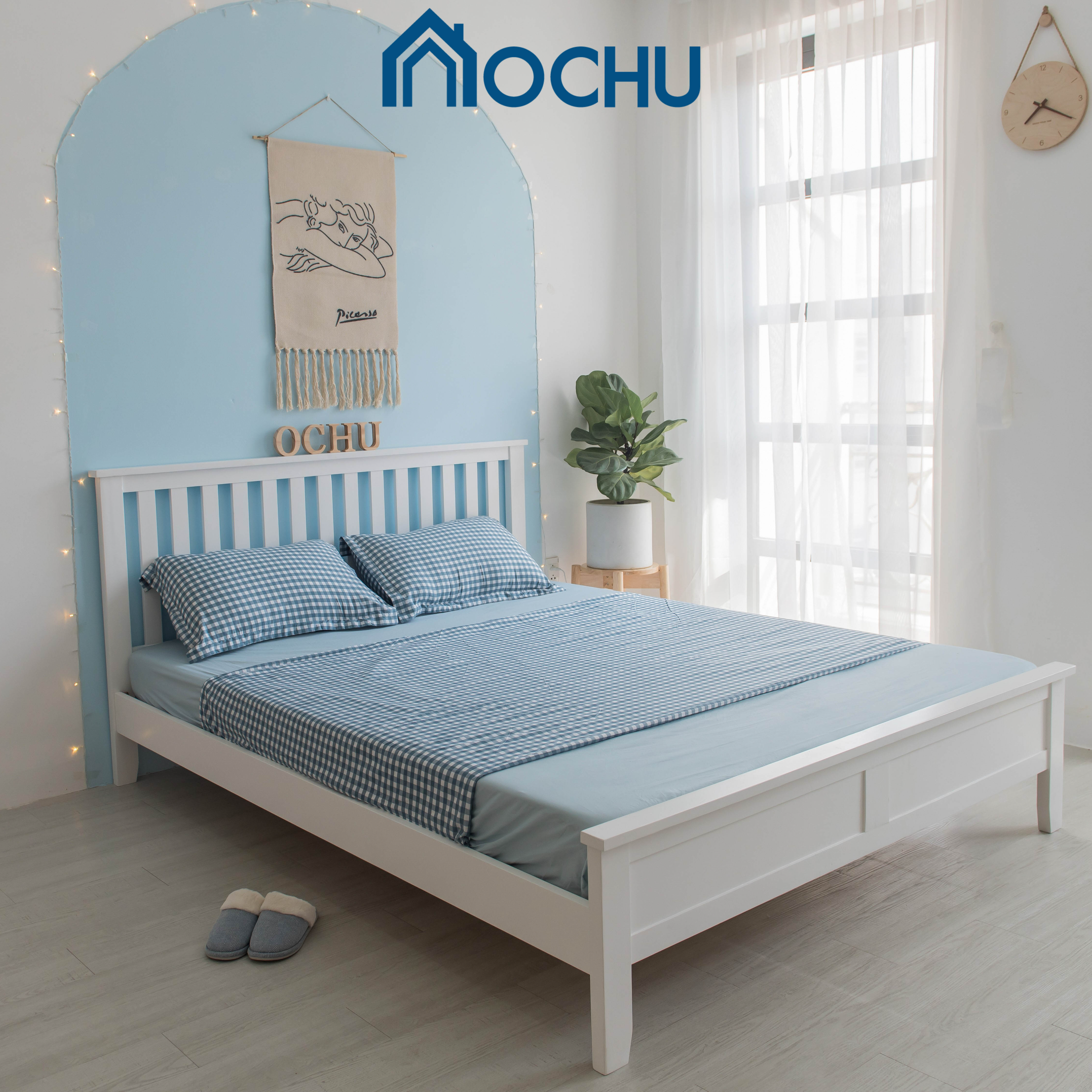 Giường Ngủ Gỗ Thông OCHU - Bernie Bed - White