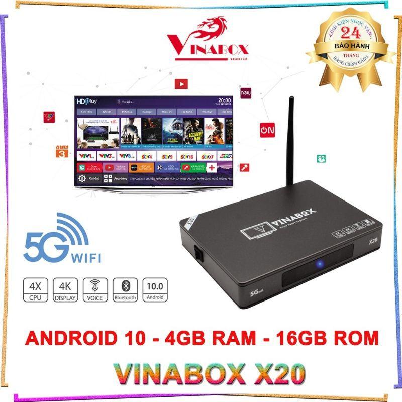 Android Tivi Box X20 4G, 32G,Voice Bluetooth 4.0, Android 10