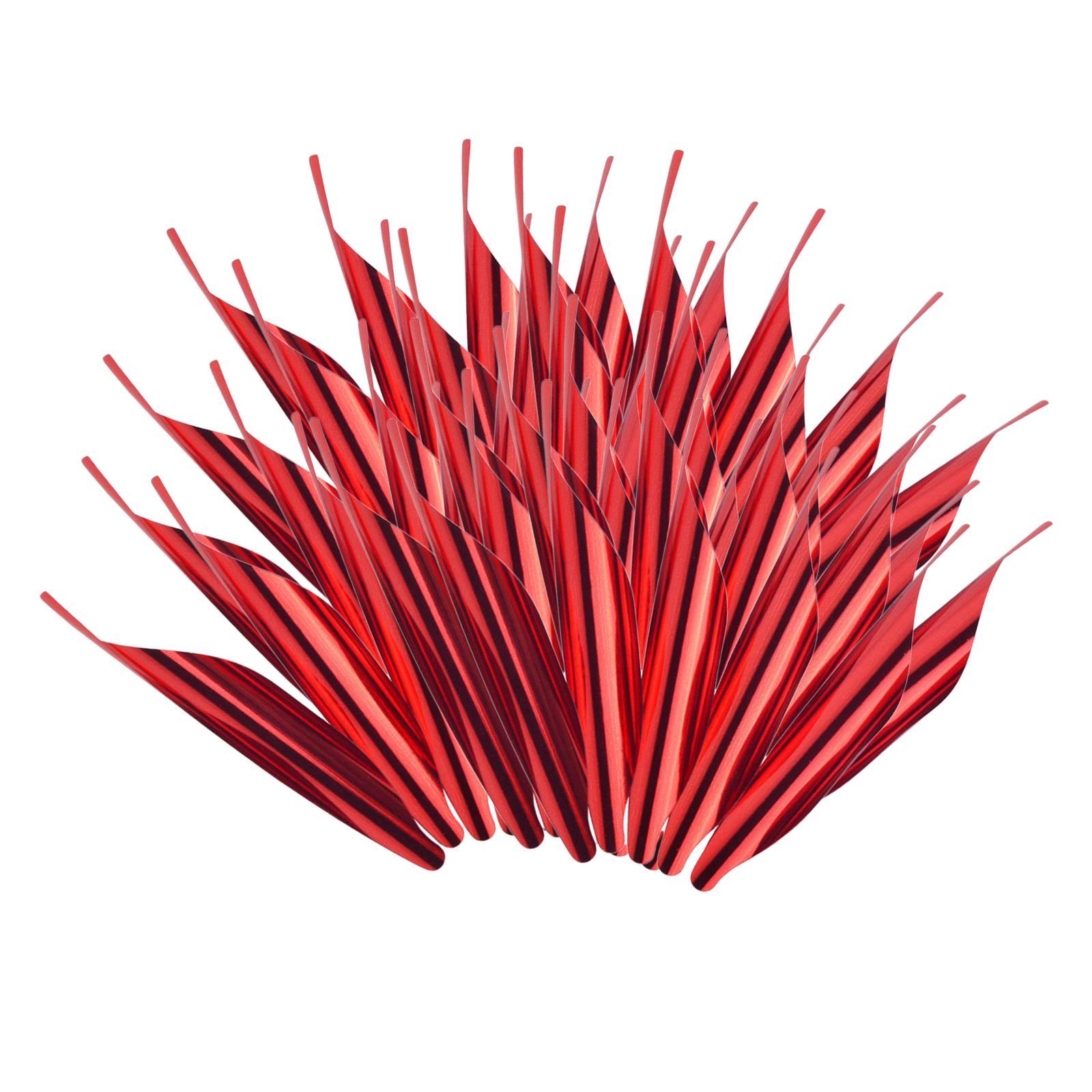 50pcs Plastic 1.8'' Bow Arrow Fletch Durable Archery Fletching Fletcher DIY End Fin Fletches Spin Vanes Right Wing Spiral Feather Ends