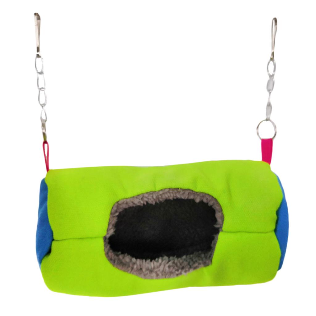 Small Animal Sleep Tube Hanging Cozy Bed Pet House Cage Hammock Cave Hut Winter