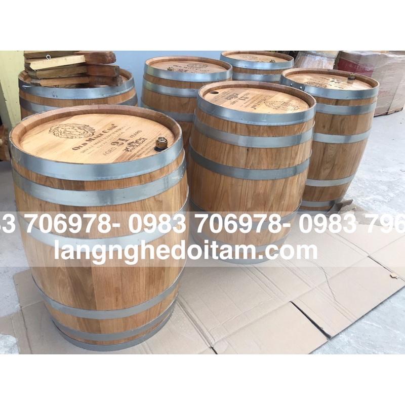 Thùng r.u.ou gỗ sồi 200l
